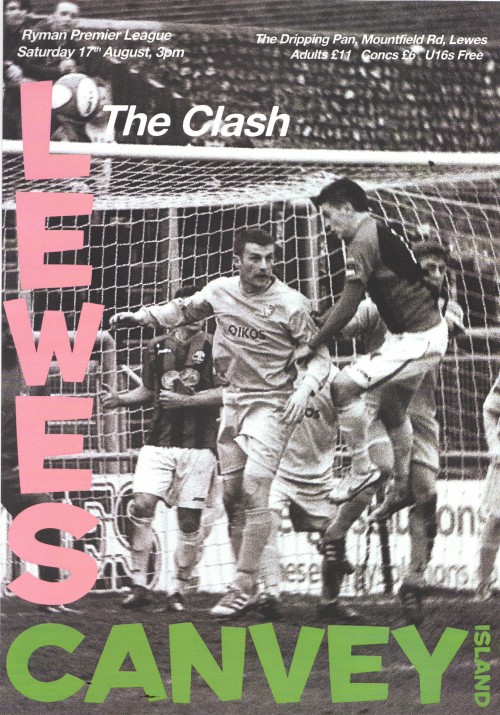 Les posters de match, la marque de fabrique du Lewes FC.