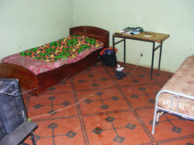 Intérieur d'une chambre du village